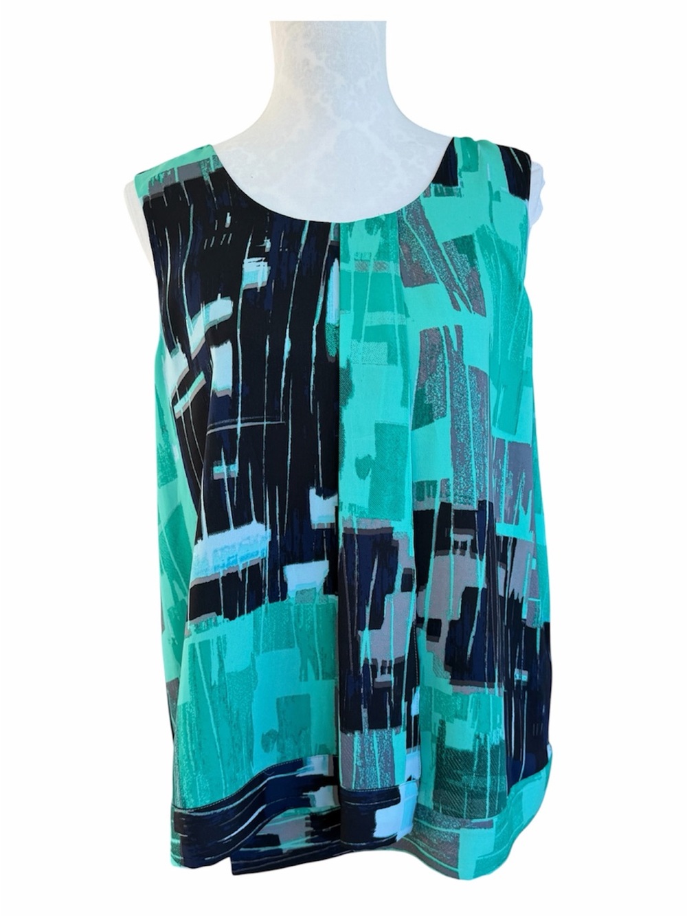 NIC+ZOE NWT Abstract Print Sleeveless Top – Size L